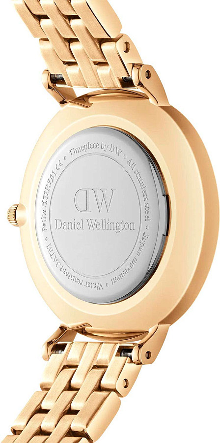 Часы Daniel Wellington Petite Roman Numerals 5-Link Gold DW00100682 — кварцевые, сталь металл