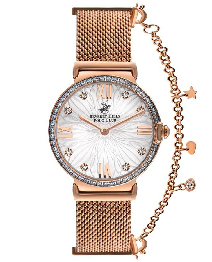 Часы Beverly Hills Polo Club BP3363C.430 — женские, серебристый
