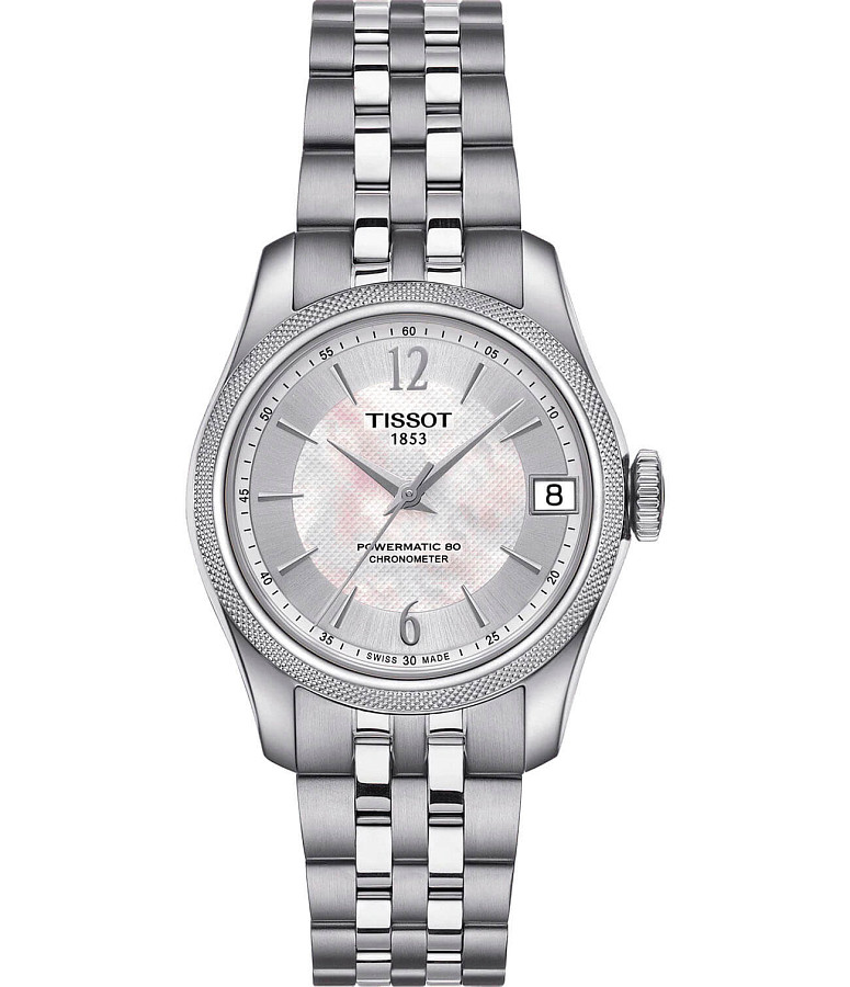 Часы Tissot Ballade Powermatic 80 COSC Lady T108.208.11.117.00 — женские, перламутровый