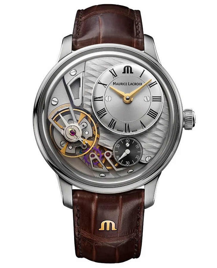 Часы Maurice Lacroix Masterpiece Gravity MP6118-SS001-115-1 — мужские, серебристый