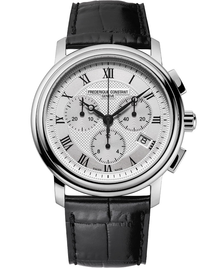 Часы Frederique Constant Classics Quartz Chronograph FC-292MC4P6 — мужские, белый