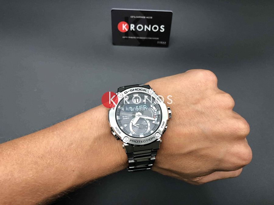 Часы Casio G-Shock GST-B200D-1A — электронные, нержавеющая сталь