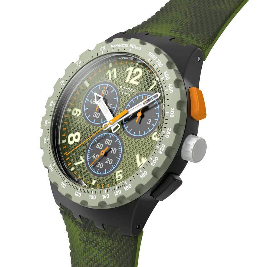 Часы Swatch Midday Camo Pay! SUSB109-6000 — кварцевые, пластик