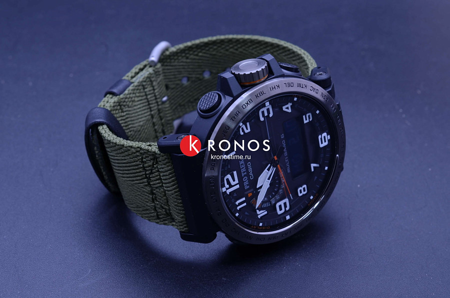 Часы Casio Pro Trek PRG-600YB-3 — черный, пластик металл сталь