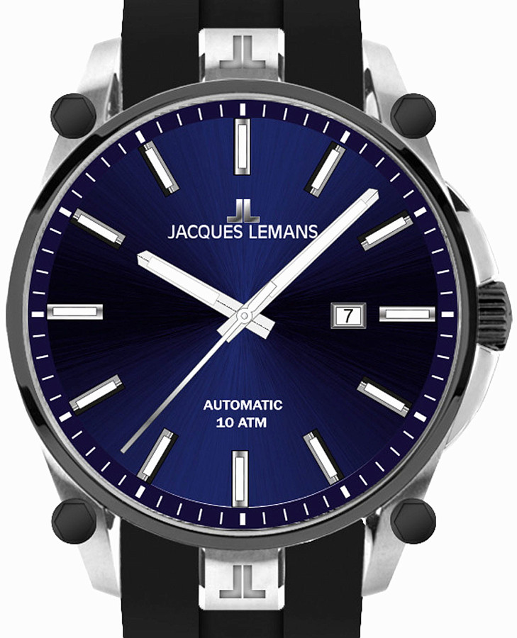 Часы Jacques Lemans Derby 1-2203E — механические, металл сталь