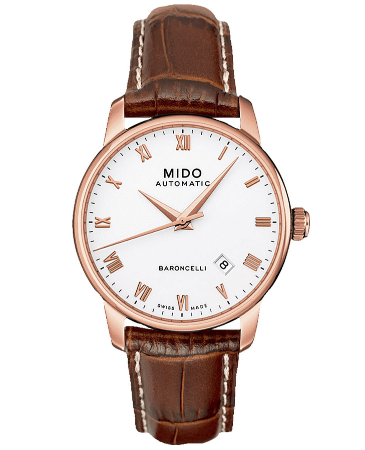 Часы Mido Baroncelli M8600.2.26.8 — мужские, белый