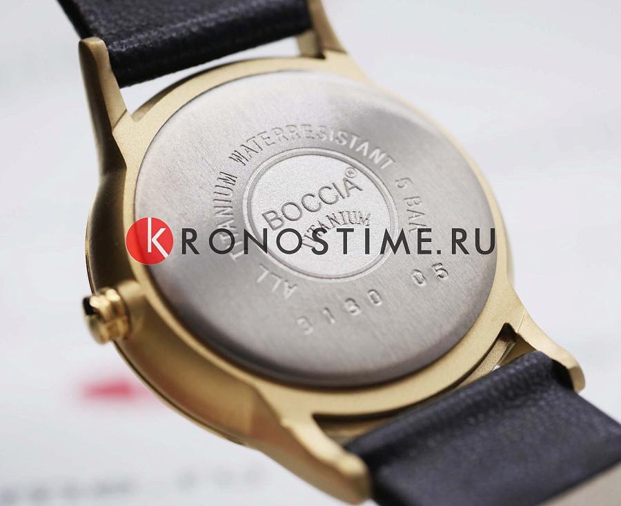 Часы Boccia Titanium 3180-05 — белый, титан