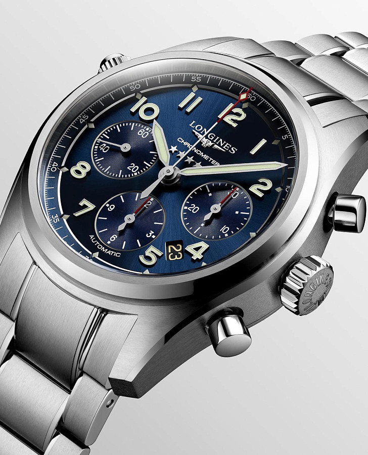 Часы Longines Spirit L3.820.4.93.6 — Швейцария, механические