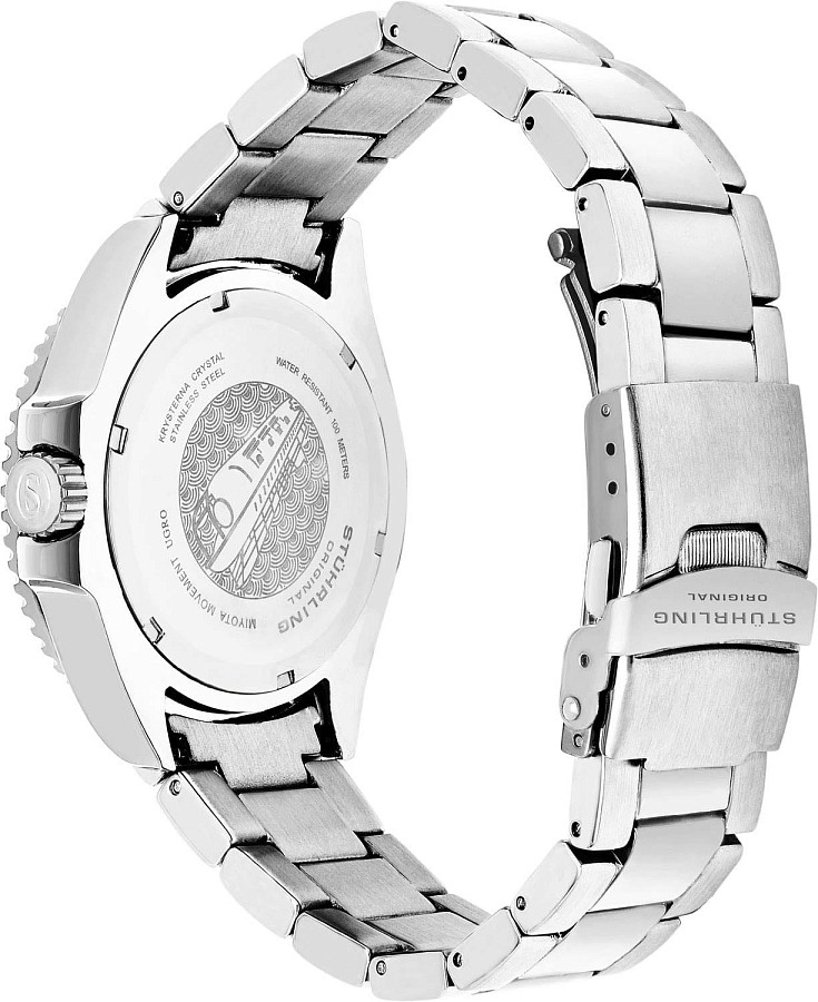 Часы Stuhrling Aquadiver 3950A.1 — сталь металл, США