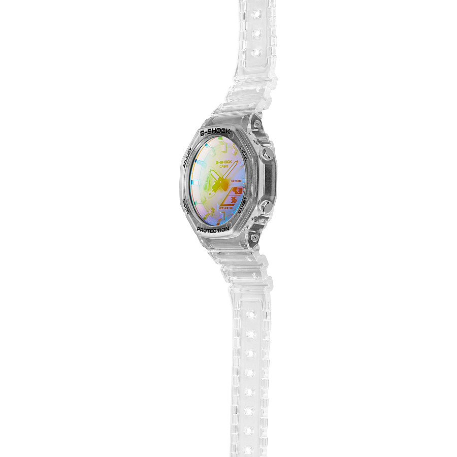 Часы Casio G-Shock GA-2100SRS-7A — мужские, пластик