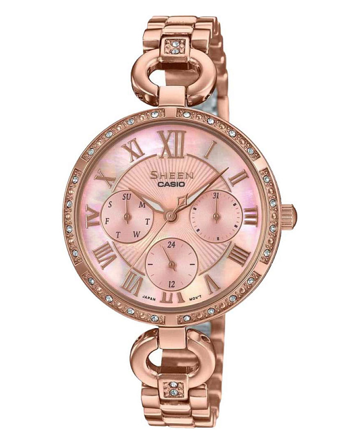 Часы Casio Sheen SHE-3067PG-4A — женские, перламутровый