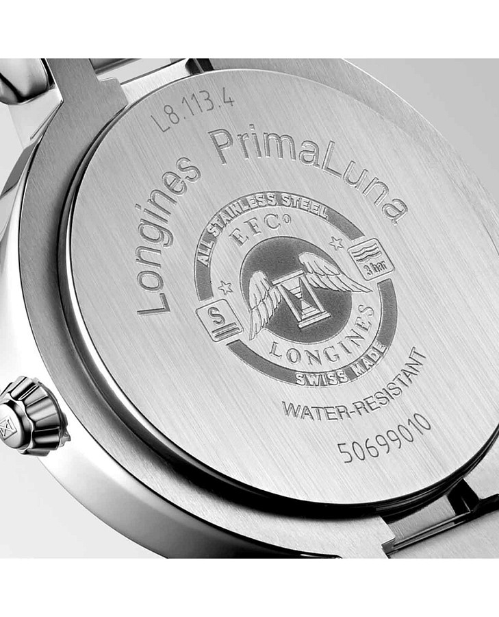 Часы Longines PrimaLuna L8.113.4.90.6 — металл сталь, нержавеющая сталь