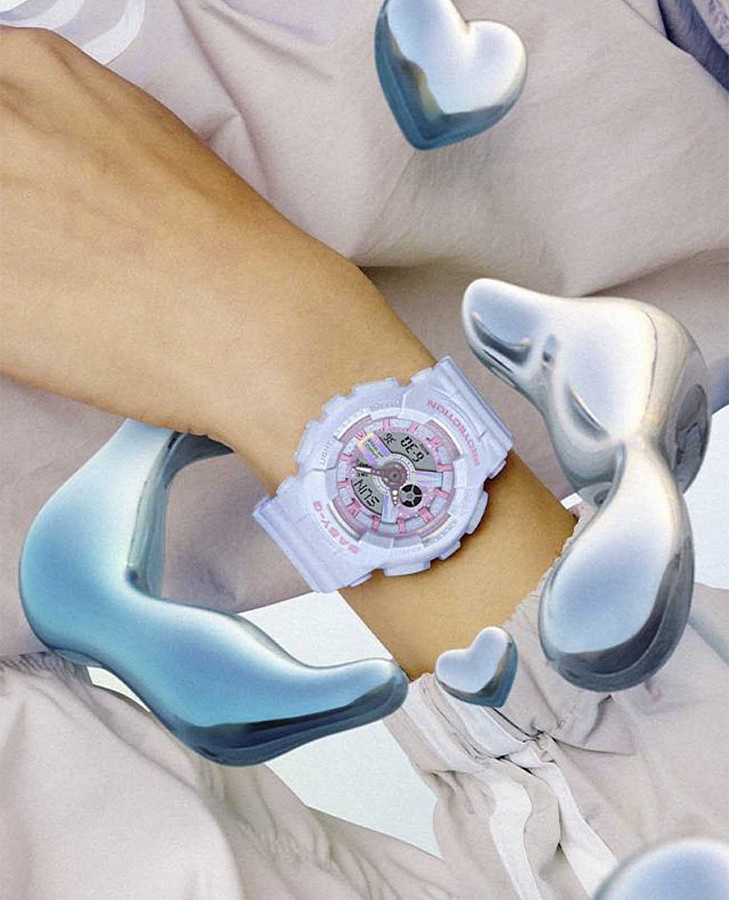 Часы Casio Baby-G BA-110FH-2ADR — пластик, Япония