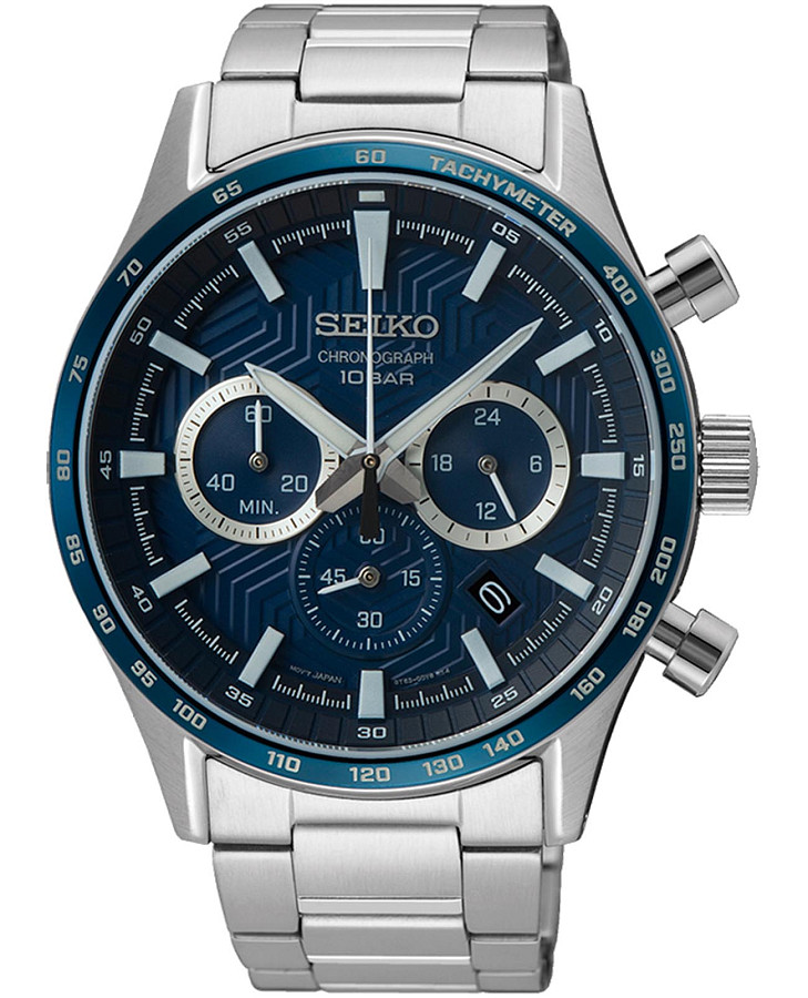 Часы Seiko Discover More SSB445P1 — мужские, синий