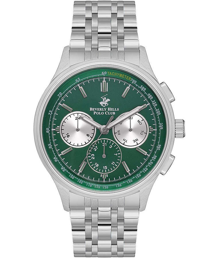 Часы Beverly Hills Polo Club BP3556X.370 — мужские, зеленый