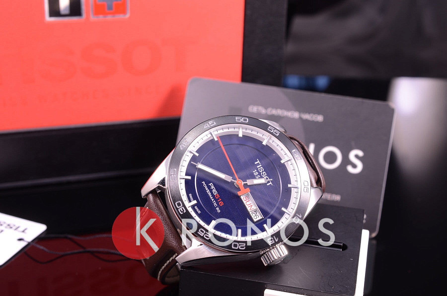 Часы Tissot PRS 516 Powermatic 80 T100.430.16.041.00 — синий, металл сталь