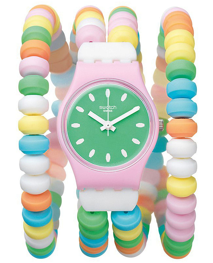 Часы Swatch Lady LP135A — женские, зеленый