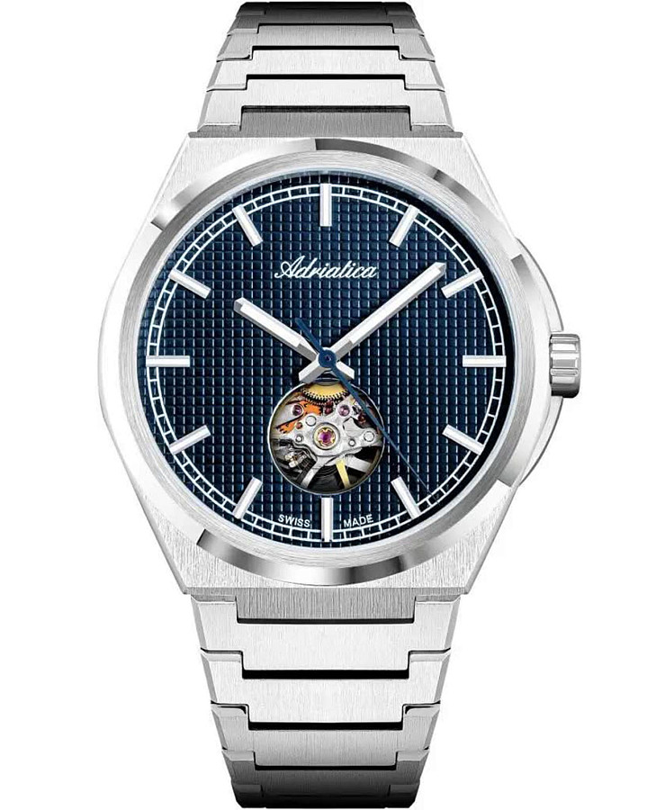 Часы Adriatica A8348.5115A — мужские, синий