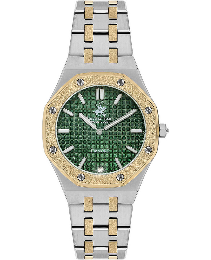 Часы Beverly Hills Polo Club Quartz BP3631X.270 — женские, зеленый