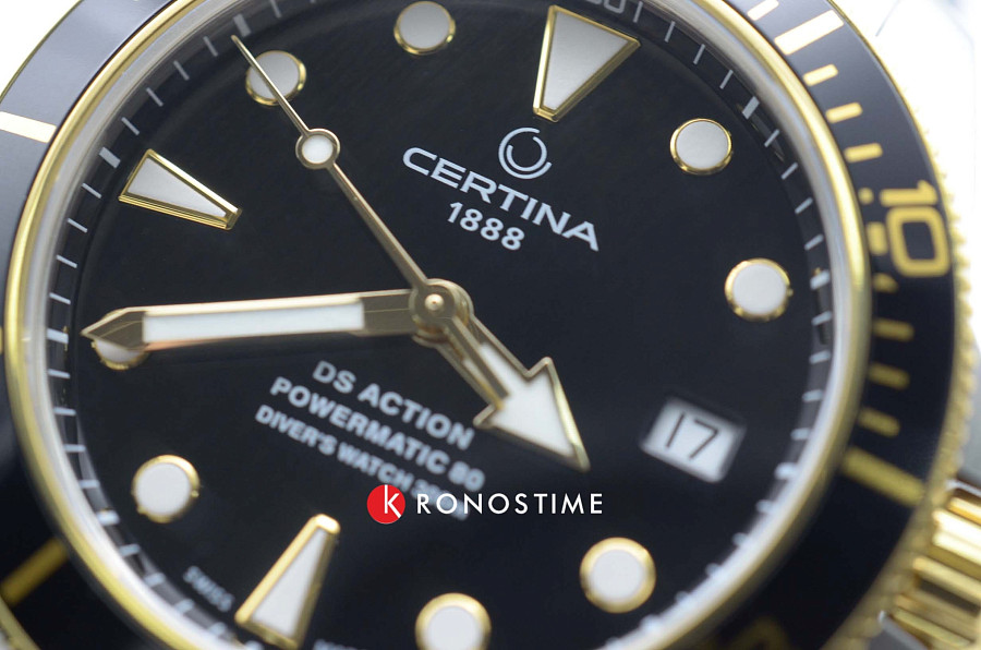 Часы Certina DS Action Diver Powermatic C032.807.22.051.00 — нержавеющая сталь, мужские