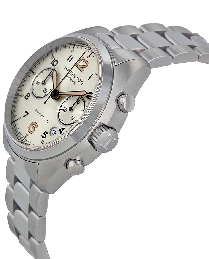 Часы Hamilton Khaki Aviation Pilot Pioneer Auto Chrono H76416155 — механические, сталь металл