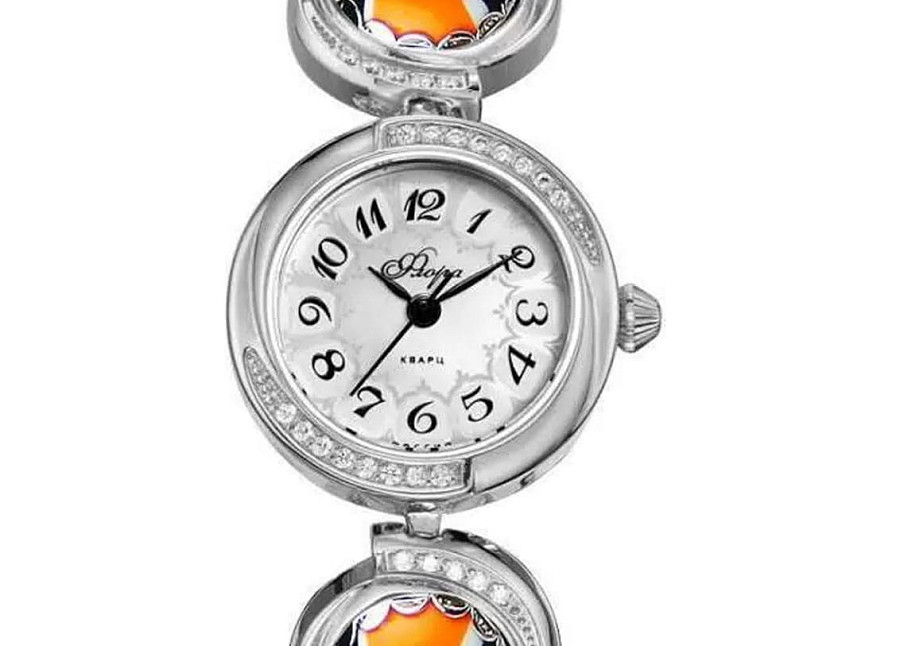 Часы УЧЗ Flora 1138B6B1-46 — кварцевые, латунь