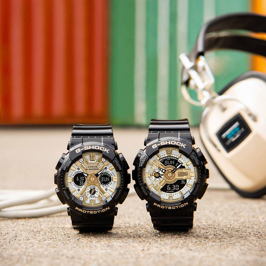Часы Casio G-Shock GMA-S110GB-1ADR (GMA-S110GB-1A) — женские, пластик