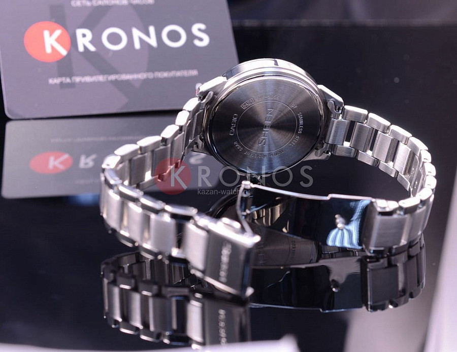 Часы Casio Sheen SHE-3056D-7A — 18-каратное желтое золото, женские