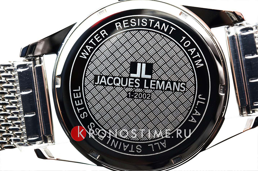 Часы Jacques Lemans 1-2002i — белый, металл сталь