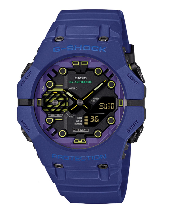 Часы Casio G-Shock GA-B001CBR-2ADR — мужские, фиолетовый
