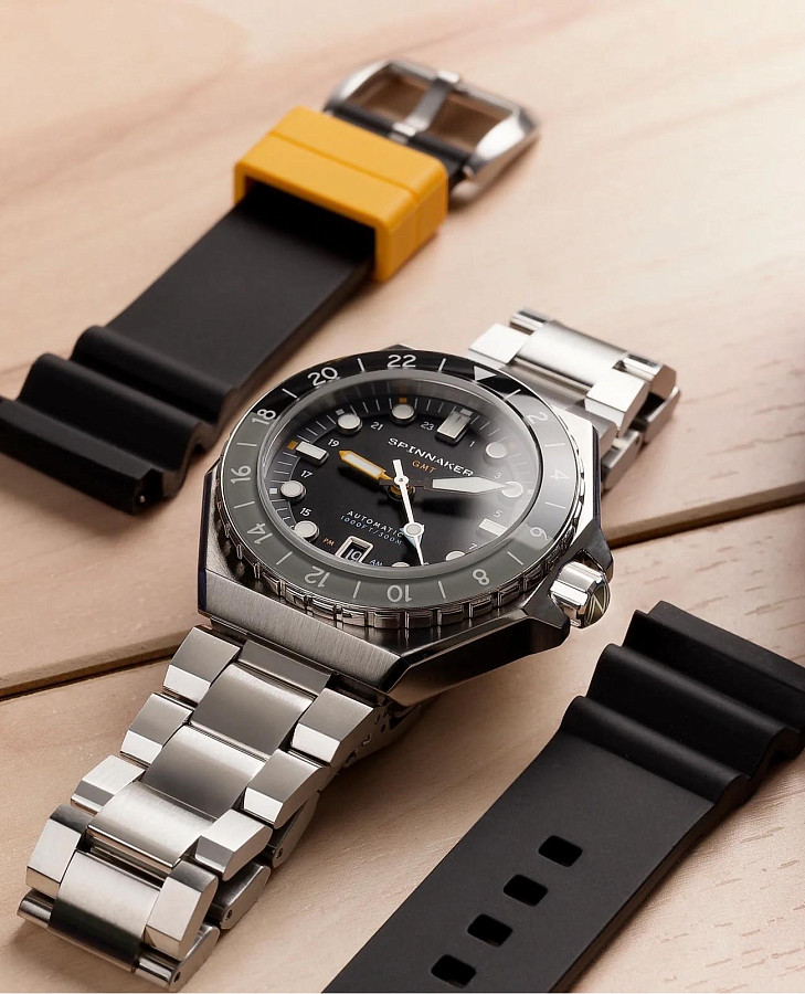 Часы Spinnaker Dumas GMT SP-5119-11 — мужские, нержавеющая сталь