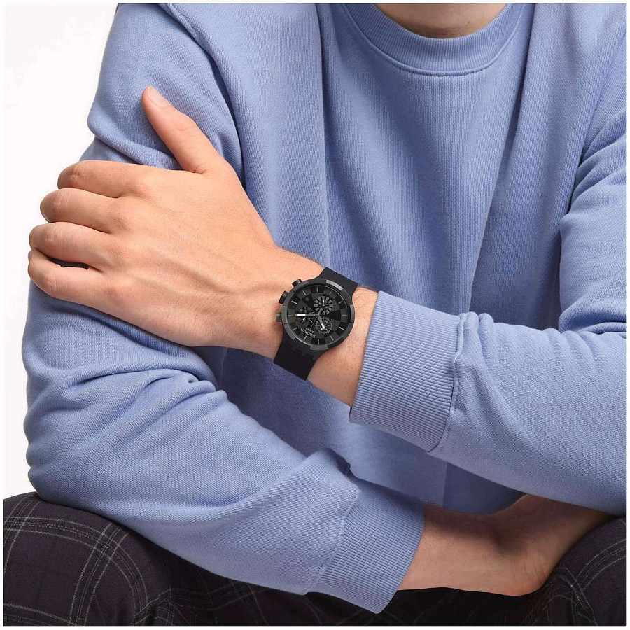Часы Swatch Big Bold Chrono SB02B400 — Швейцария, кварцевые