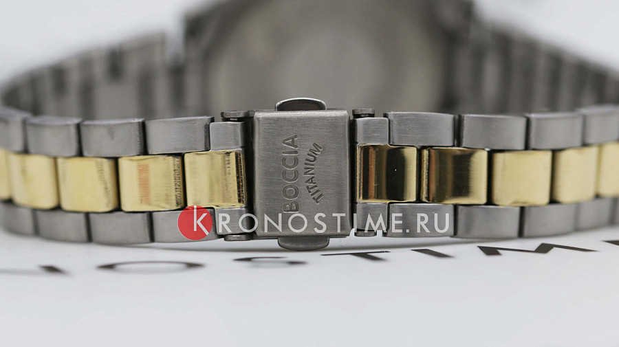 Часы Boccia Titanium 3324-02 — титановый c pvd покрытием, женские