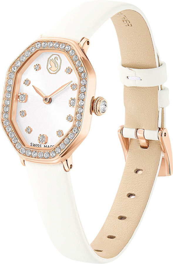 Часы Swarovski Dextera Octagon 5730208 — кварцевые, металл сталь