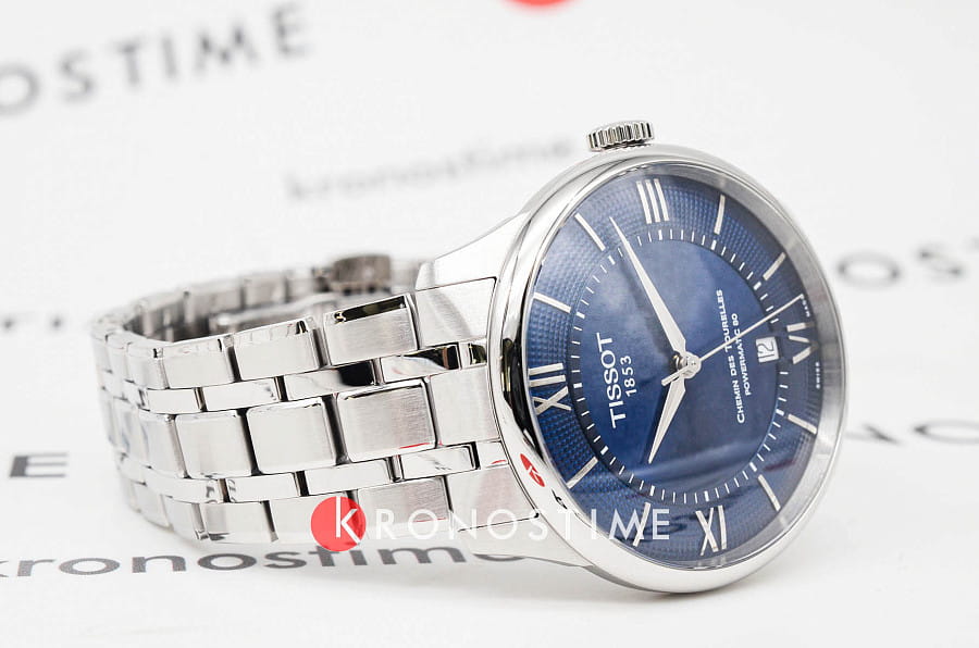 Часы Tissot Chemin des Tourelles Powermatic 80 T139.807.11.048.00 — сталь металл, Швейцария