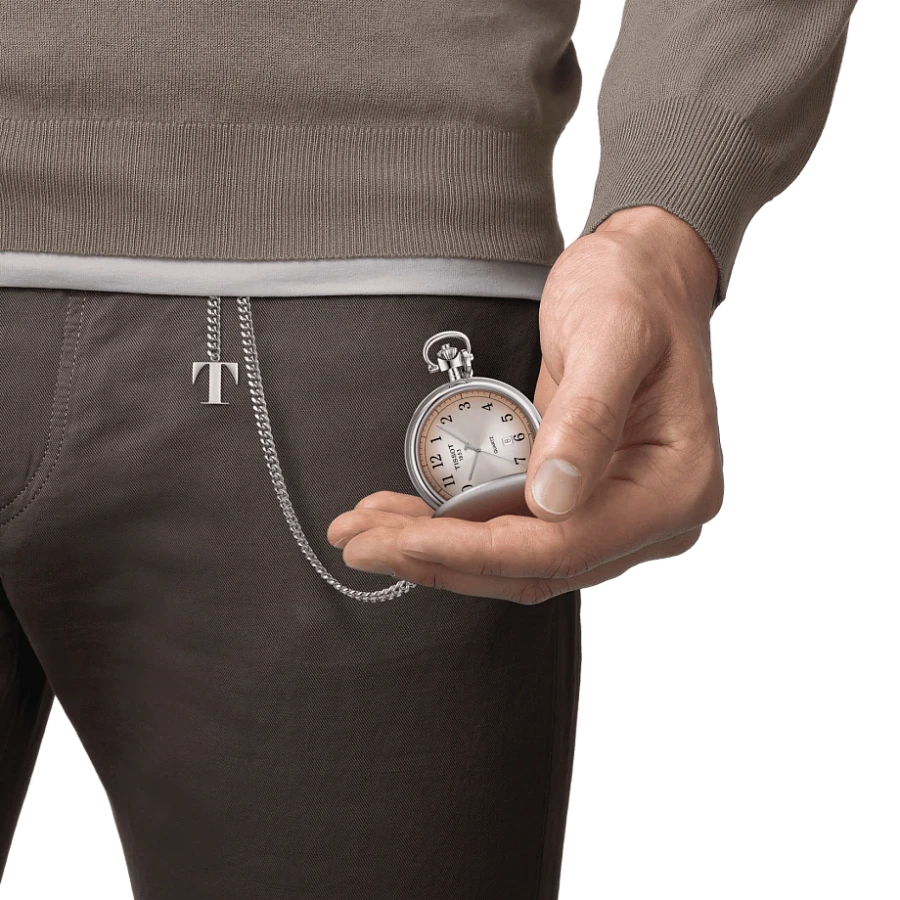 Часы Tissot T-Pocket Savonnette T862.410.19.292.00 — кварцевые, сталь