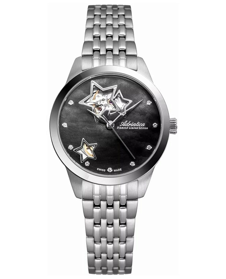 Часы Adriatica Diamond Automatic Limited Edition A3333.514MA — женские, перламутровый