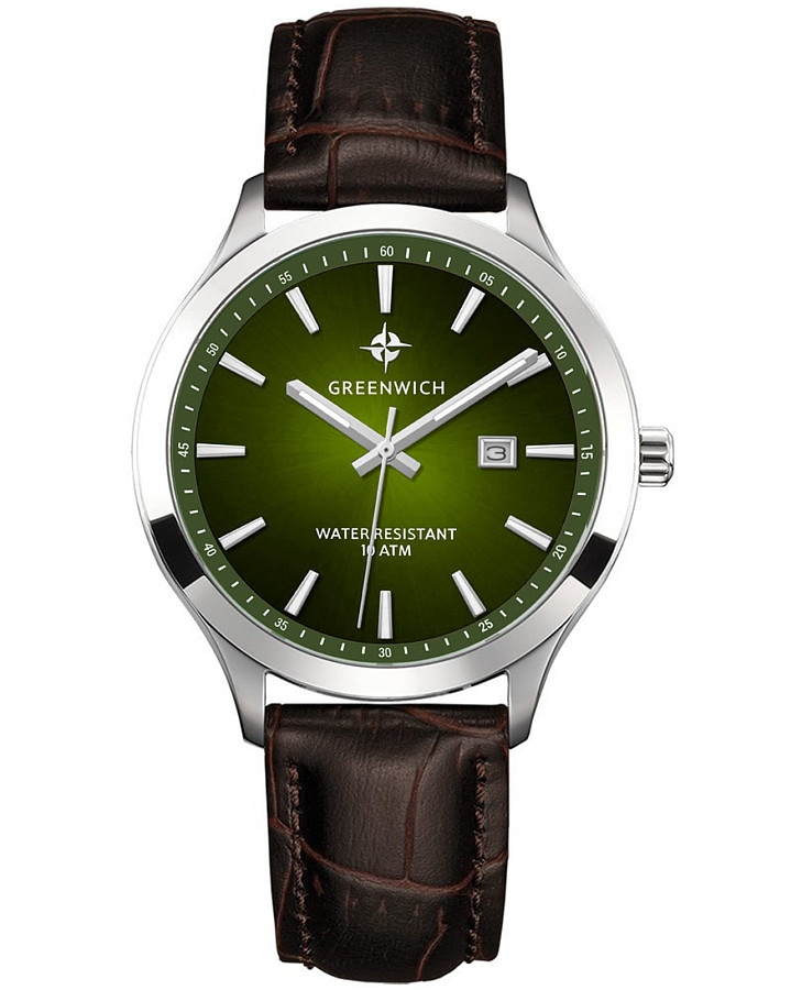 Часы Greenwich Helm GW 041.12.39 — мужские, зеленый
