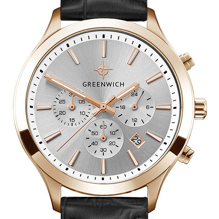 Часы Greenwich Skipper GW 043.41.33 — кварцевые, металл сталь