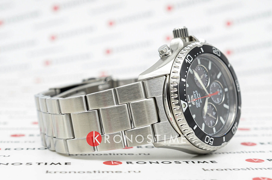 Часы Orient Chronograph RA-TX0202B (RN-TX0202B) — сталь металл, Япония