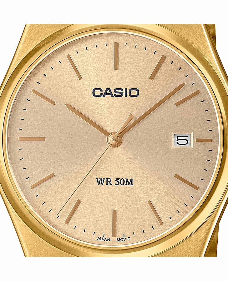 Часы Casio Collection MTP-B145G-9AVDF (MTP-B145G-9A) — нержавеющая сталь с ip-покрытием, мужские