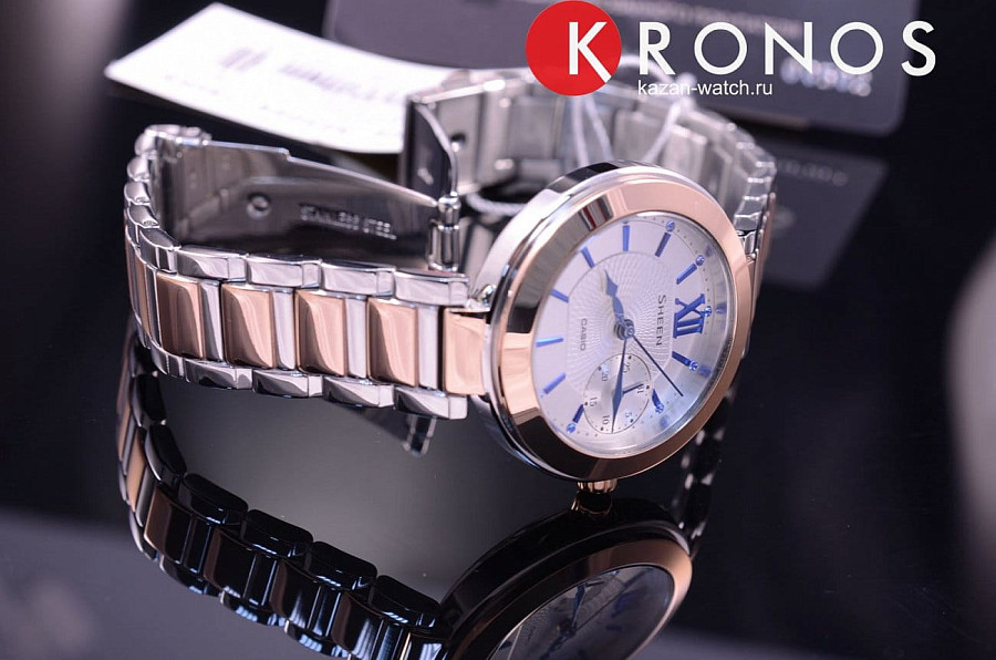 Часы Casio Sheen SHE-3050SG-7A — металл сталь, Япония