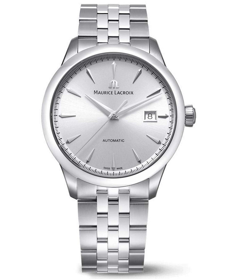 Часы Maurice Lacroix 1975 756008-SS002-130-1 — мужские, белый