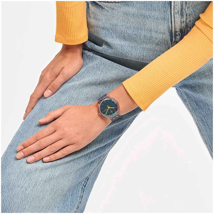 Часы Swatch New Gent Biosourced SO29K703 — биоматериал, женские