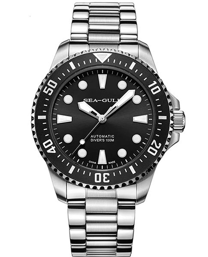Часы Seagull Ocean Star 816.27.6119 — мужские, черный