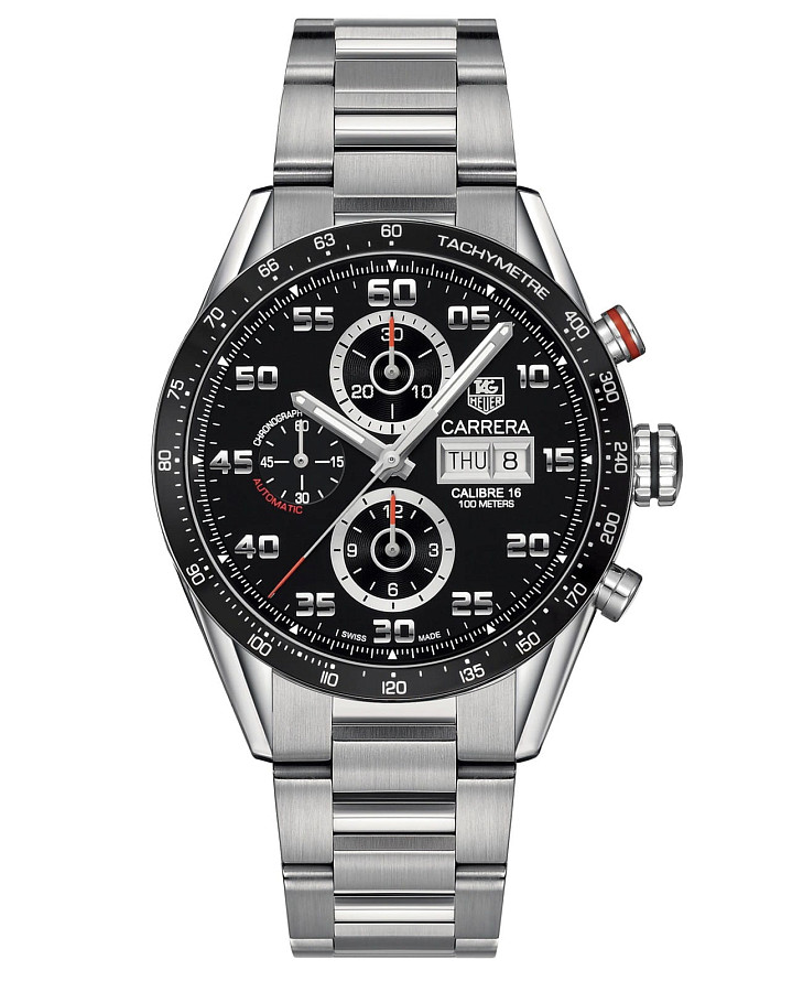 Часы TAG Heuer Carrera CV2A1R.BA0799 — мужские, черный