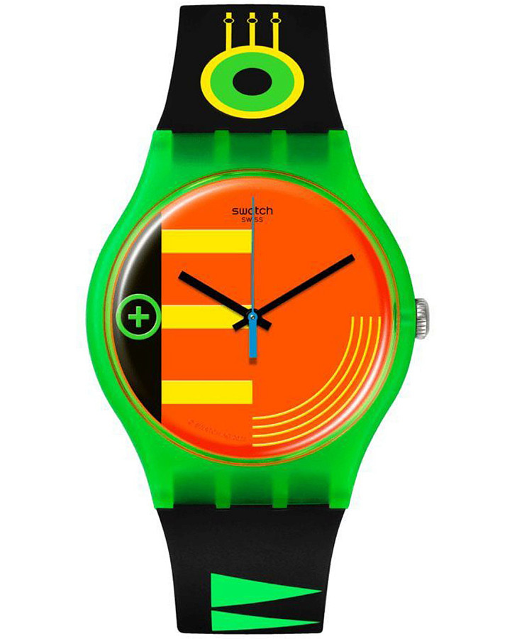 Часы Swatch New Gent Biosourced SO29G106 — мужские, оранжевый