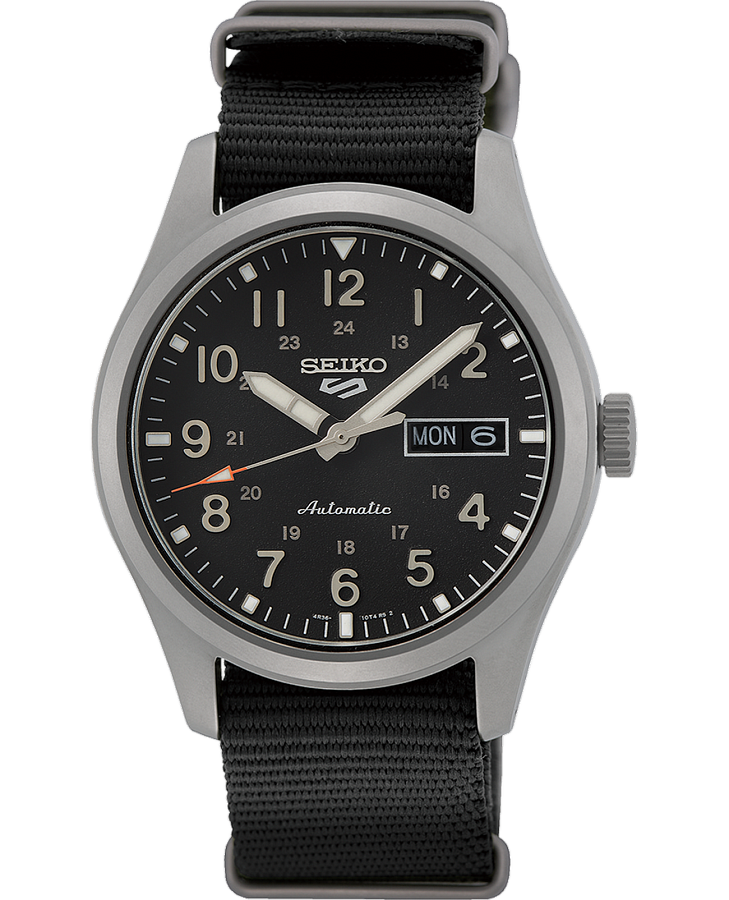 Часы Seiko 5 Sports Field series SRPG37K1 — мужские, черный