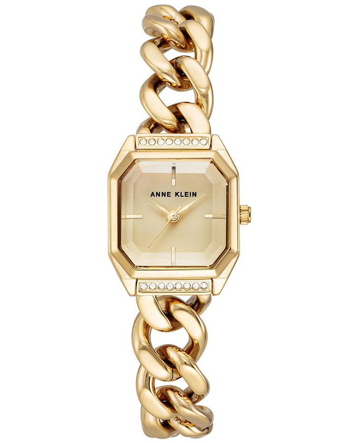 Часы Anne Klein Chain Reaction 4002CHGB — женские, шампань