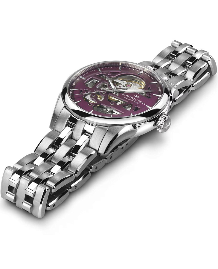 Часы Hamilton Jazzmaster Skeleton Lady Auto H32265101 — сталь, Швейцария